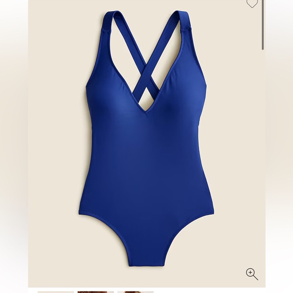 J. Crew Blue One Piece Swimsuit
